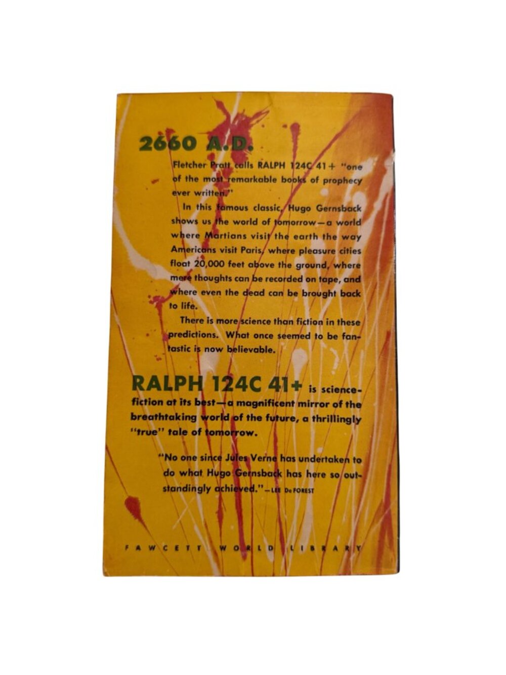 Hugo Gernsbacks Ralph 124C 41+ PB 1958 Crest Reprint Foreword Fletcher Pratt Vtg - Picture 2 of 16